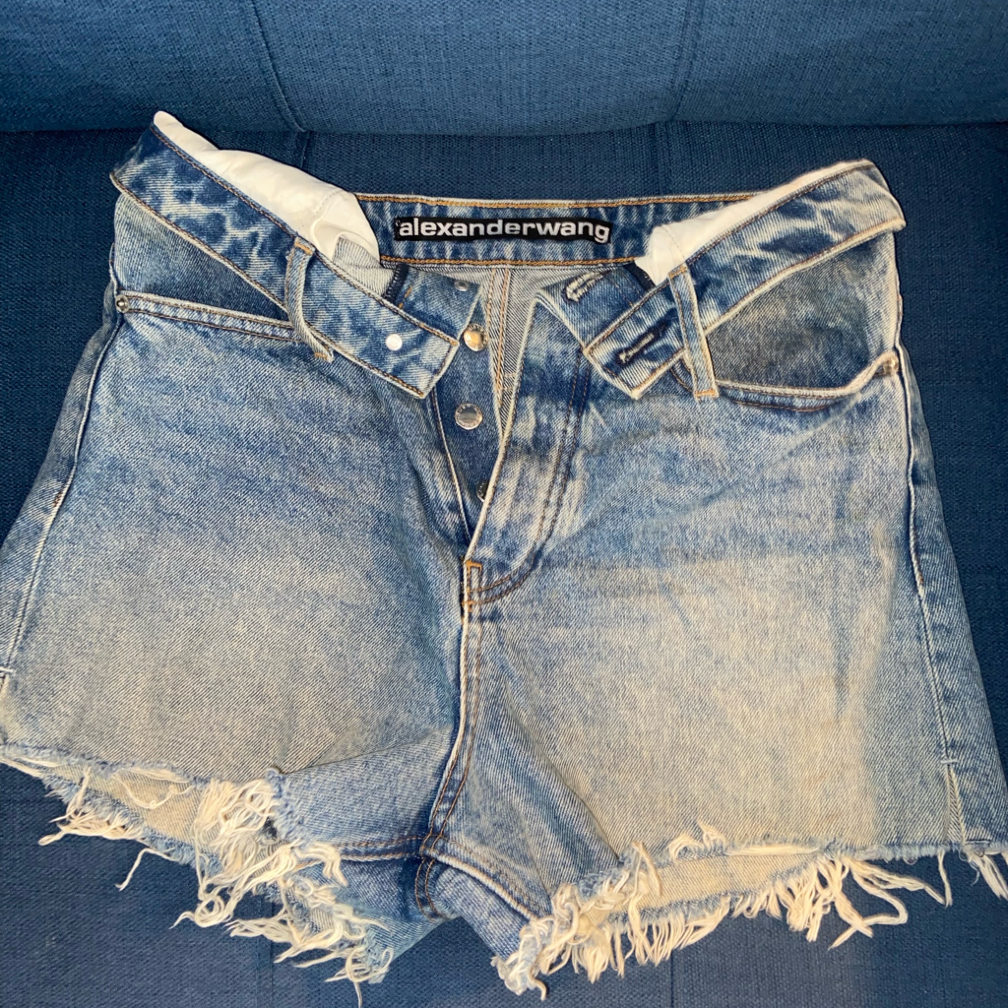 Alexander Wang Blue Distressed Women's Jeans
